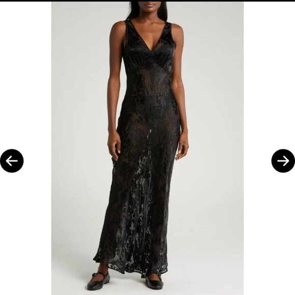 ROLLA’S ELIZA BLACK BURNOUT MAXI DRESS SZ 14/XL NEW WITH TAGS - Picture 7 of 16